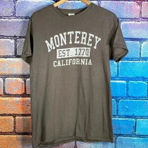 Monterey California Delta Pro Weight T-Shirt Gray Medium